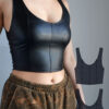 Molde top recortes corset