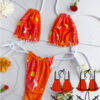Molde conjunto bikini frunce