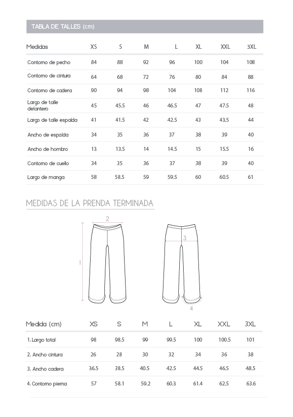 Palazzo de punto Cris - molde y guía de costura - Imagen 6