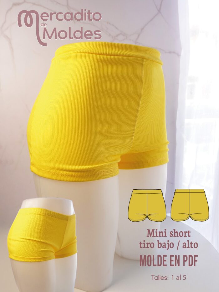 Mini short tiro bajo/tiro alto