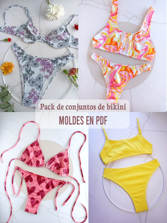 Pack de moldes - Conjuntos de bikini