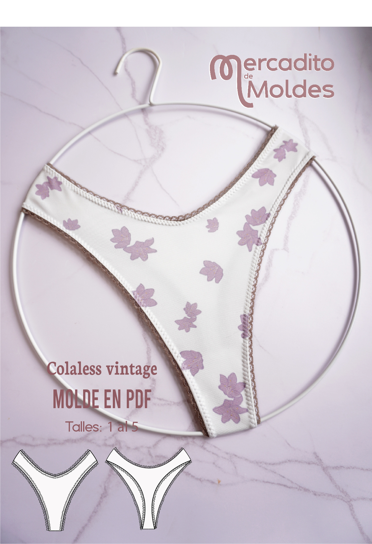 Molde colaless vintage