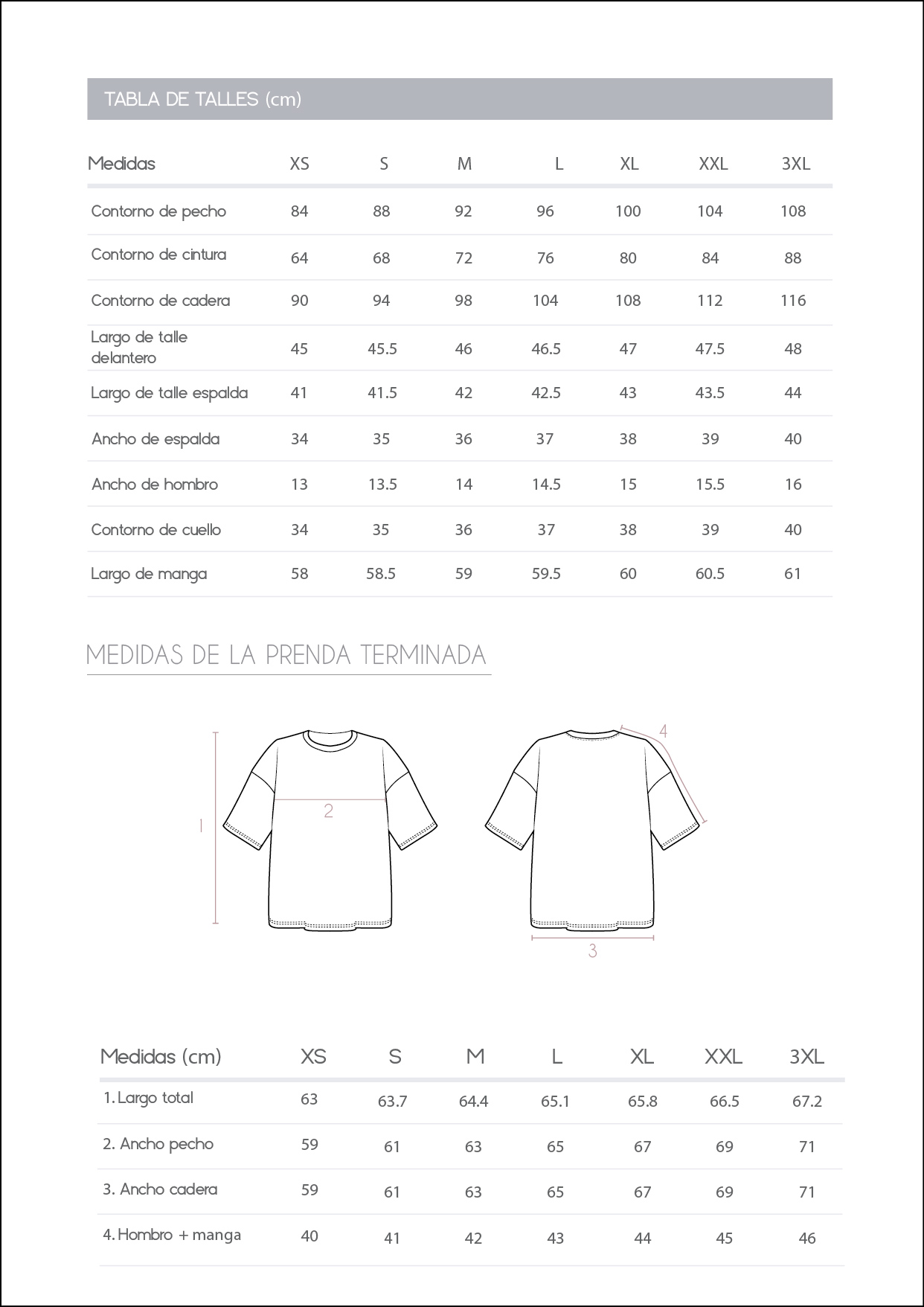 Remera oversize Kat - molde y guía - Imagen 7